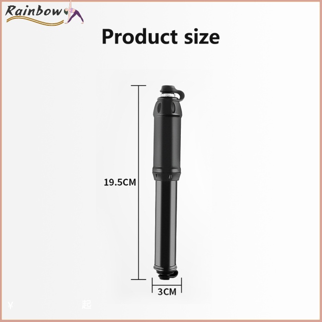 Ống Bơm Xe Đạp Mini Áp Suất Cao Di Động Tiện Dụng