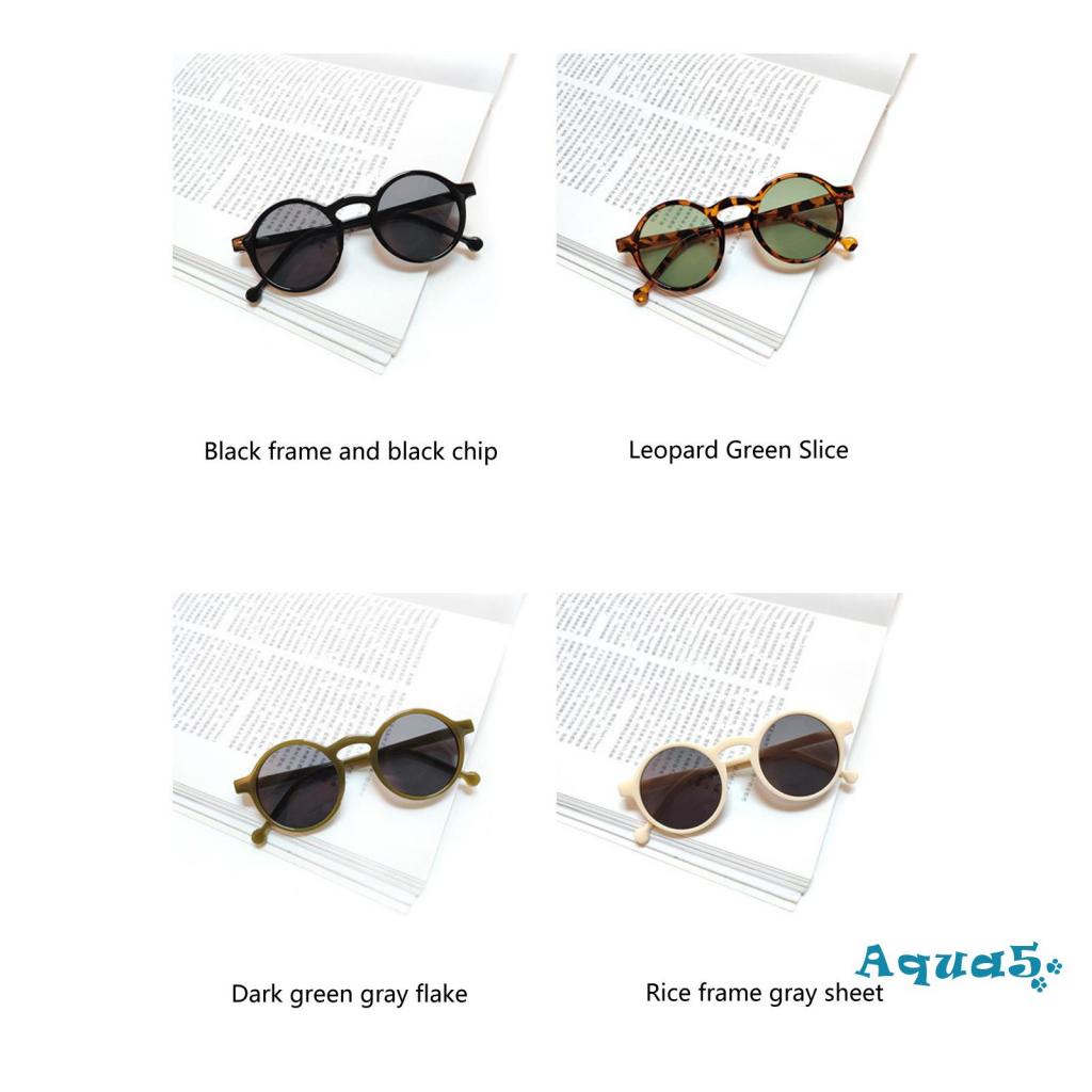 Kính Mát Tròn Chống Tia UV Thời Trang Mùa Hè Cho Bé