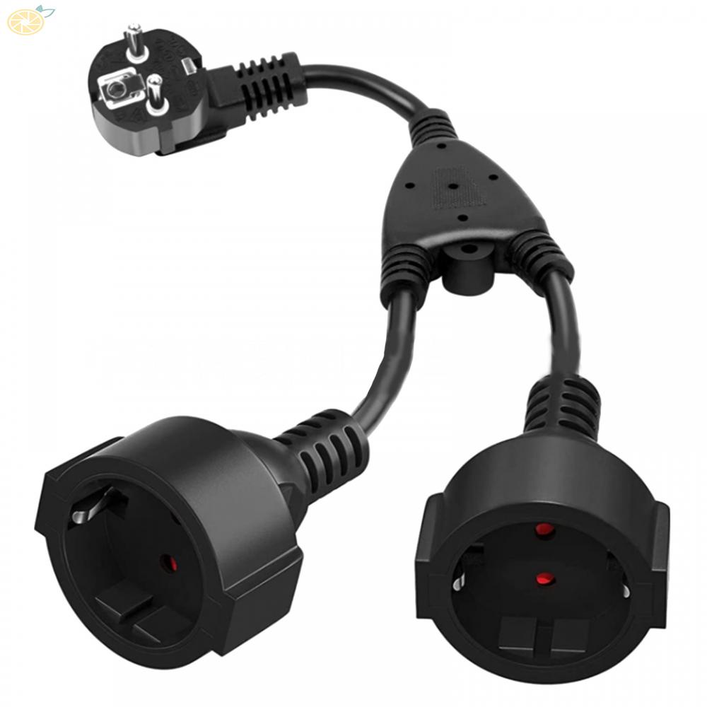 【VARSTR】2-in-1 socket adapter with flexible cable for protective contact extension cable