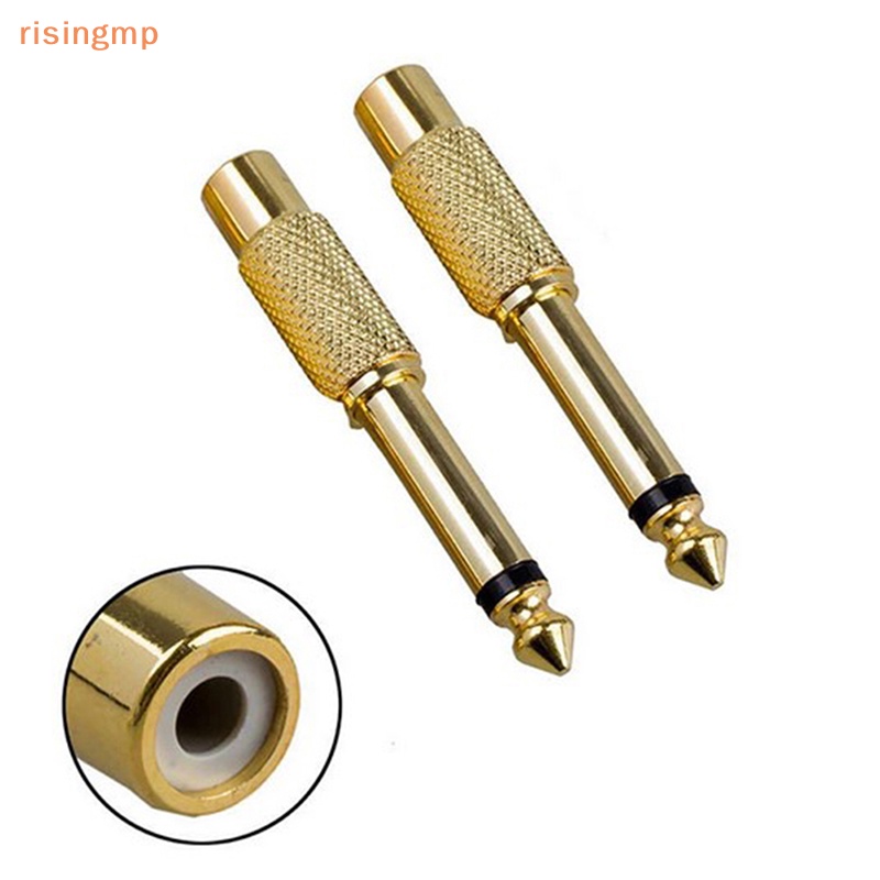 1 Giắc Cắm Đơn Sang RCA Mạ Vàng 6.35mm 1 / 4 &quot;