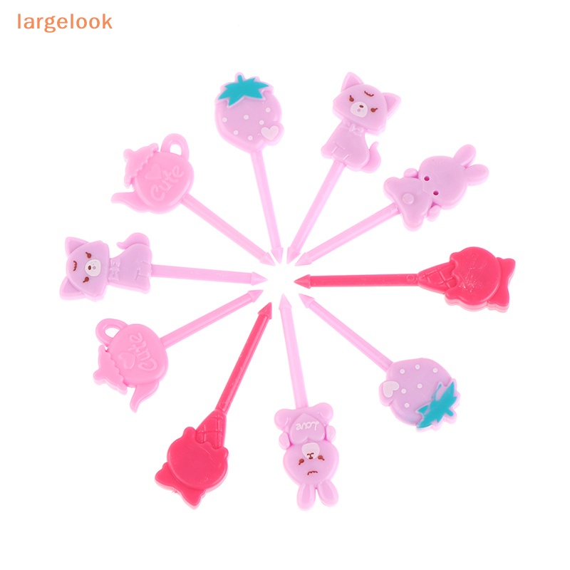 1 Bộ Nĩa Ăn Trái Cây / Tráng Miệng / Đồ Ăn Tráng Miệng Hình Hoạt Hình Mini Dễ Thương Dành Cho Trẻ Em