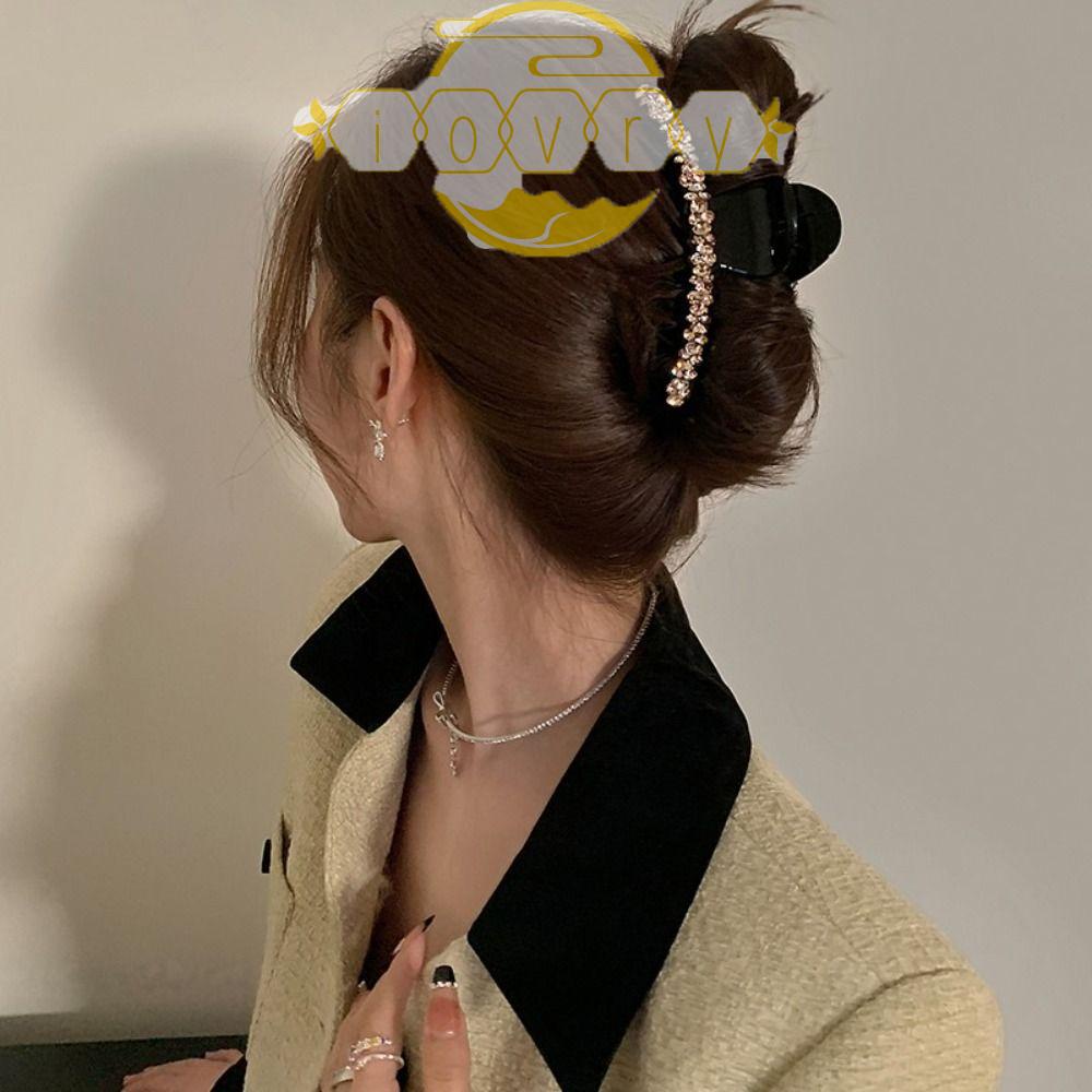 Kẹp Tóc Màu Ngà Phong Cách Hàn Quốc Cổ Điển Thời Trang|Kẹp Tóc Đính Đá Lấp Lánh