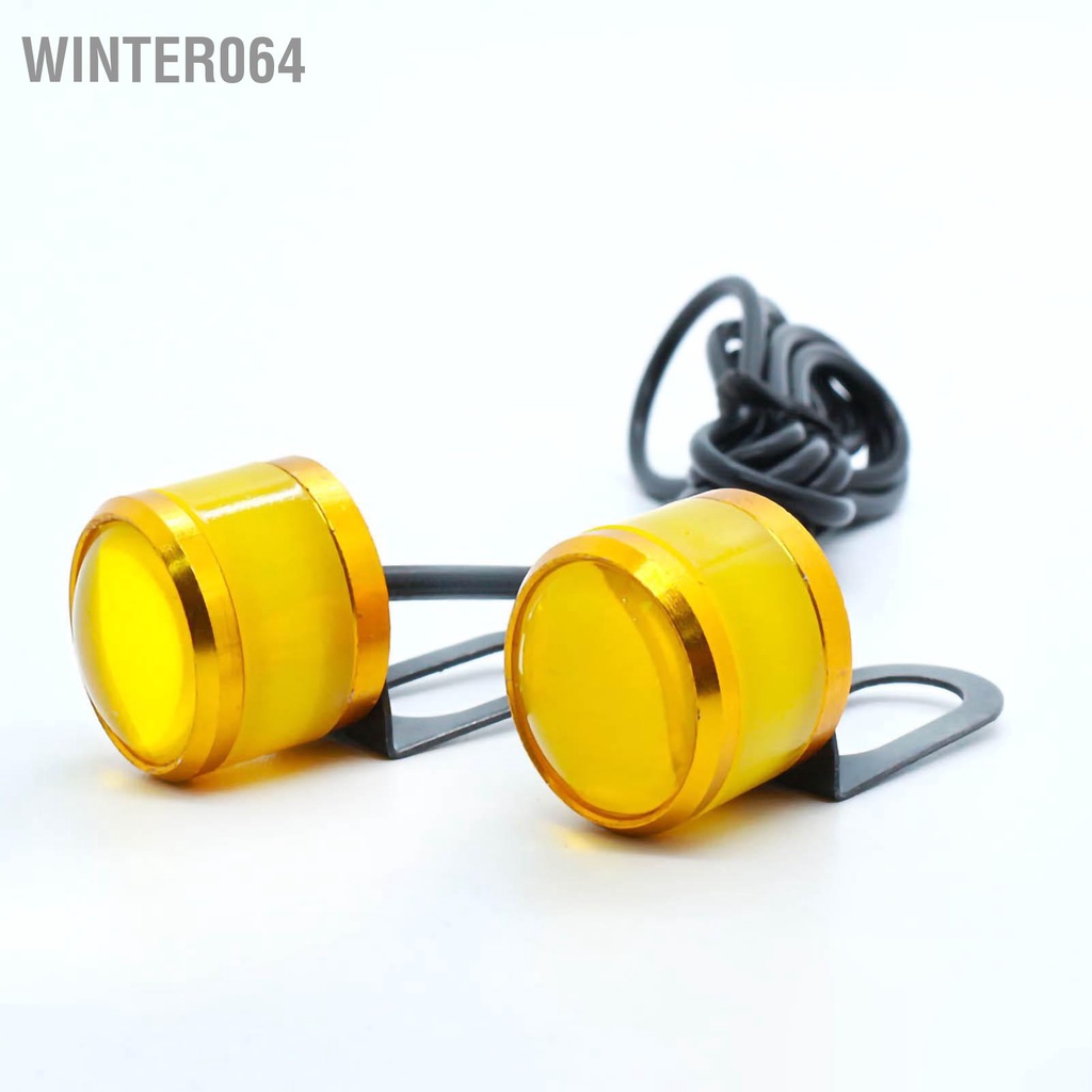 Winter064 Đèn LED Xe Máy Ánh Sáng Nhấp Nháy Hợp Kim Nhôm 12V 2W Cảnh Báo Flash Phanh Để Sửa Đổi