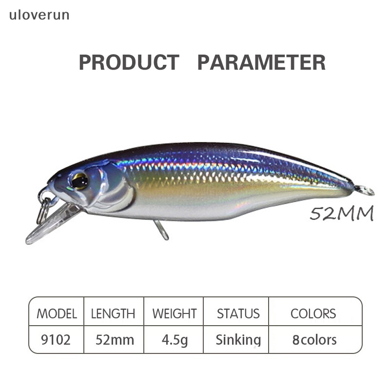 Mồi Câu Cá Giả 52mm 4.5g Chất Lượng Cao Chuyên Dụng