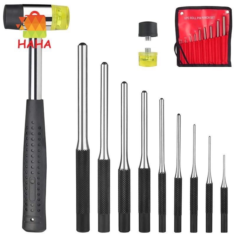 Bộ 9 Dụng Cụ Đục Lỗ Kèm Túi Đựng Bằng Thép