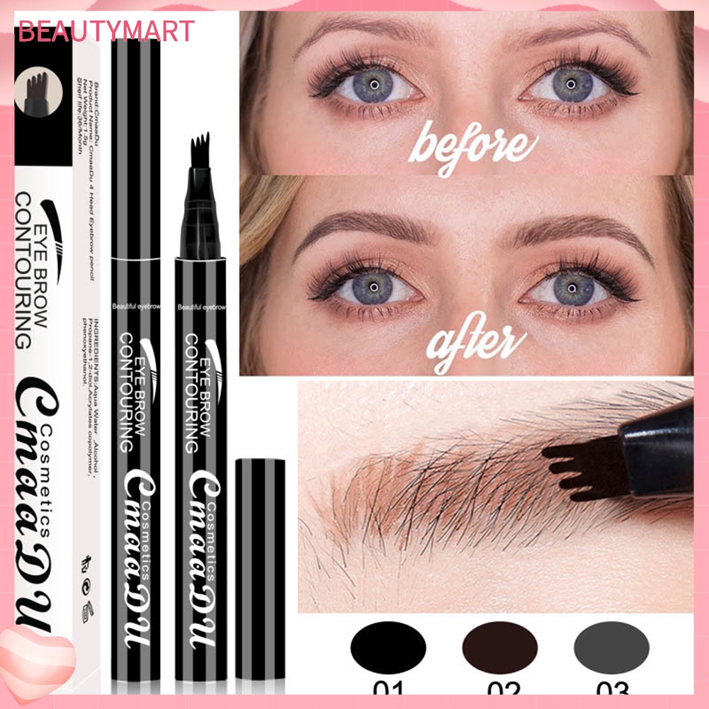 Bút Kẻ Mày CmaaDu Dạng Lỏng Lâu Trôi Chống Thấm Nước