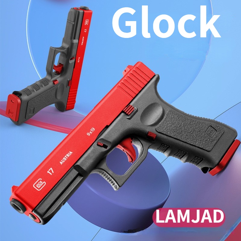 Súng ngắn ném vỏ đạn mềm Glock Kids súng ngắn súng ngắn nam súng bắn đạn mềm bằng tay ném vỏ súng đồ chơi hợp kim