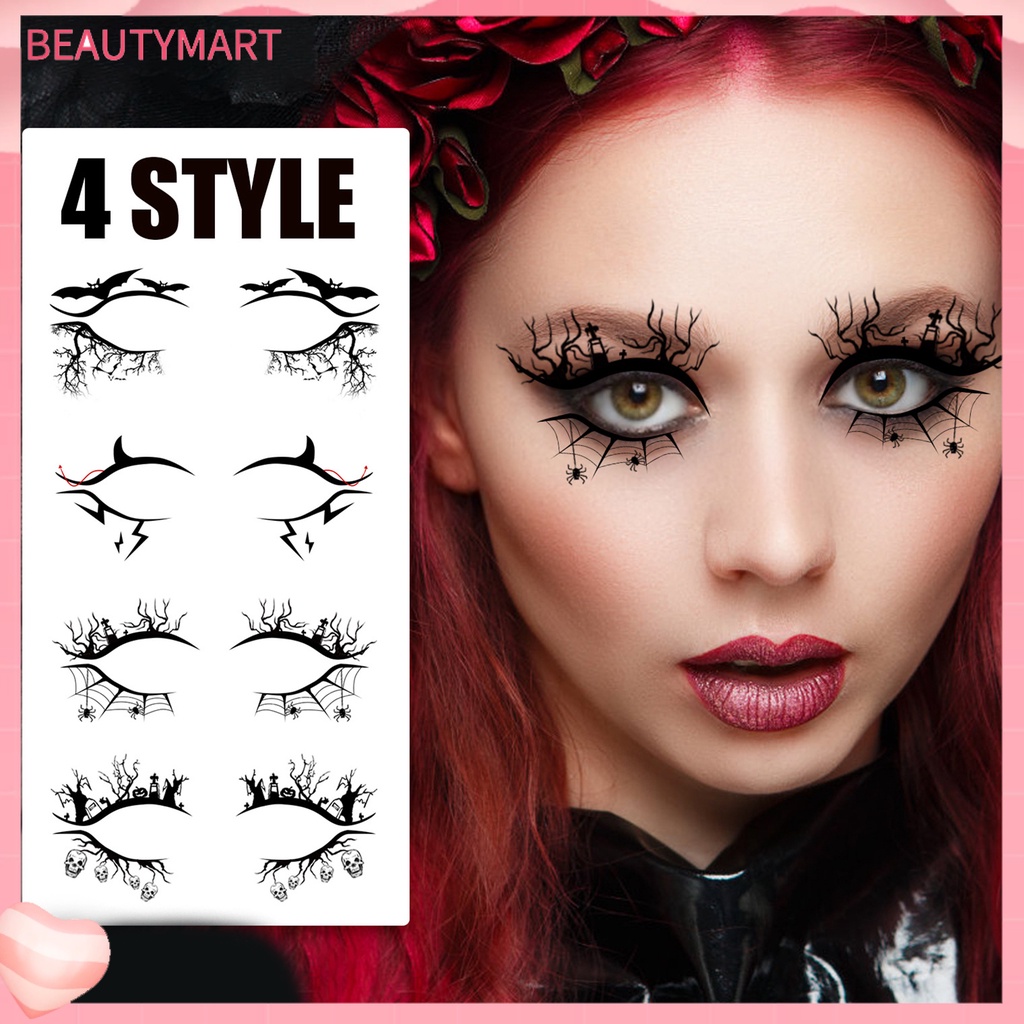 Miếng Dán Phấn Mắt Hình Dơi Bằng Nhựa Dùng Một Lần Thời Trang Kinh Dị Cho Nữ