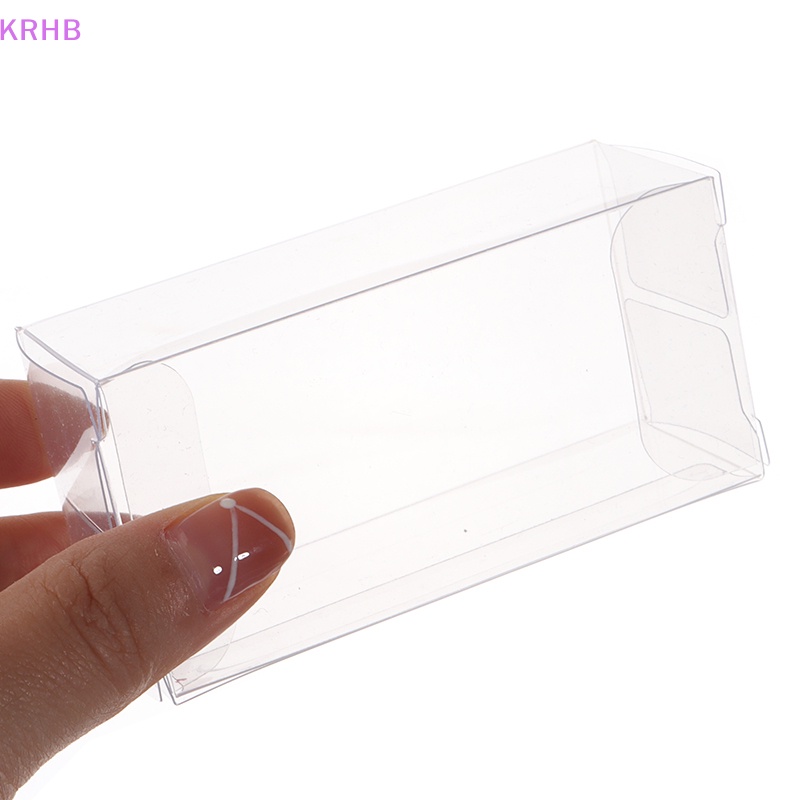 10 Hộp Trưng Bày Mô Hình Xe Hơi 82 * 40 * 30mm Bằng PVC 1 / 64