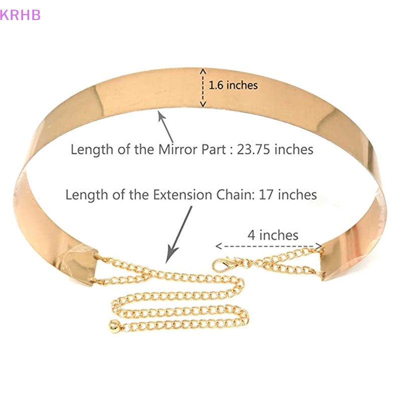 Thắt Lưng Kim Loại Mạ Vàng / Bạc Phong Cách Vintage Cho Nữ Mới