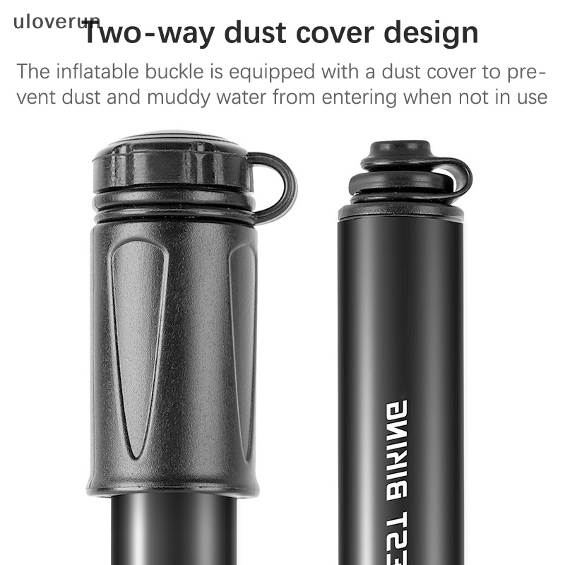 Bơm Xe Đạp Mini Cầm Tay 100Psi Chất Liệu Hợp Kim Nhôm