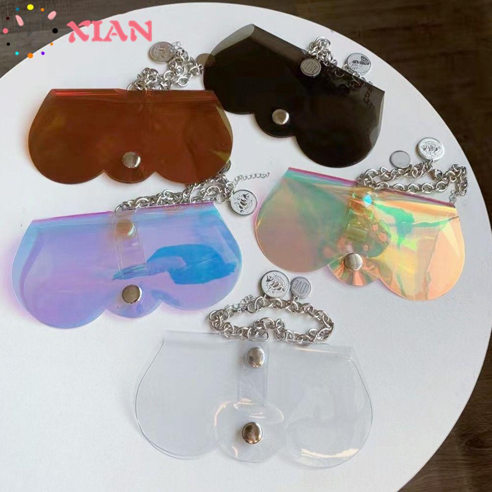 Hộp Đựng Mắt Kính Bằng PVC Màu Laser Tiện Dụng Mang Theo Du Lịch