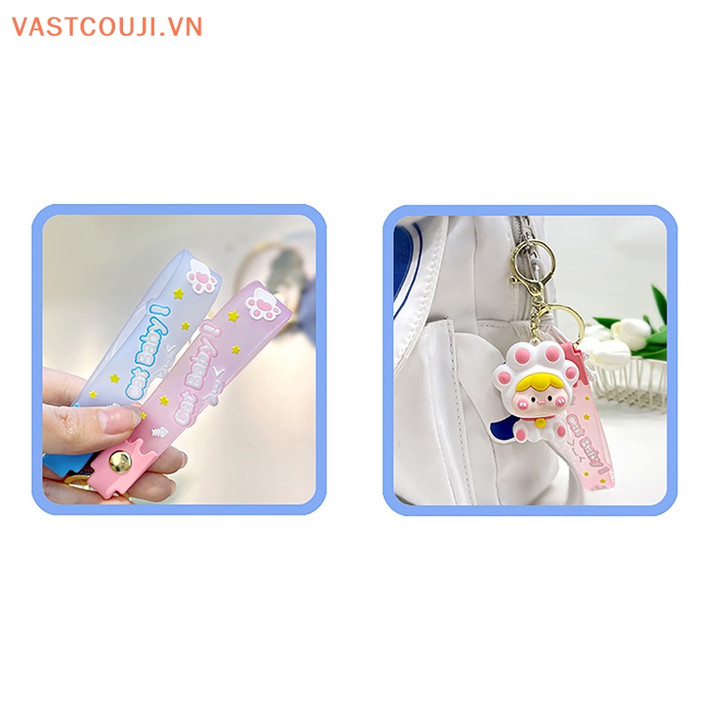 Móc Khóa Hình Mèo VASTJI Dễ Thương