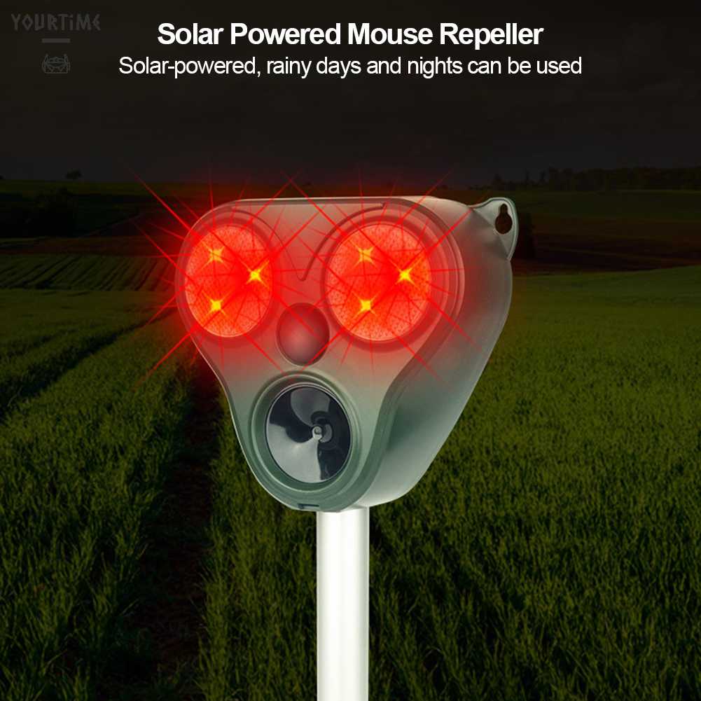 Thiết Bị Đuổi Chuột 120 Lỗ Sử Dụng Năng Lượng Mặt Trời