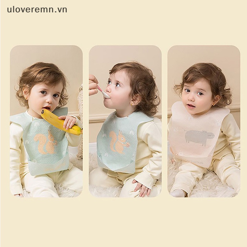 Yếm Ăn Siêu Mềm Chống Thấm Nước Có Túi Tiện Dụng Cho Bé