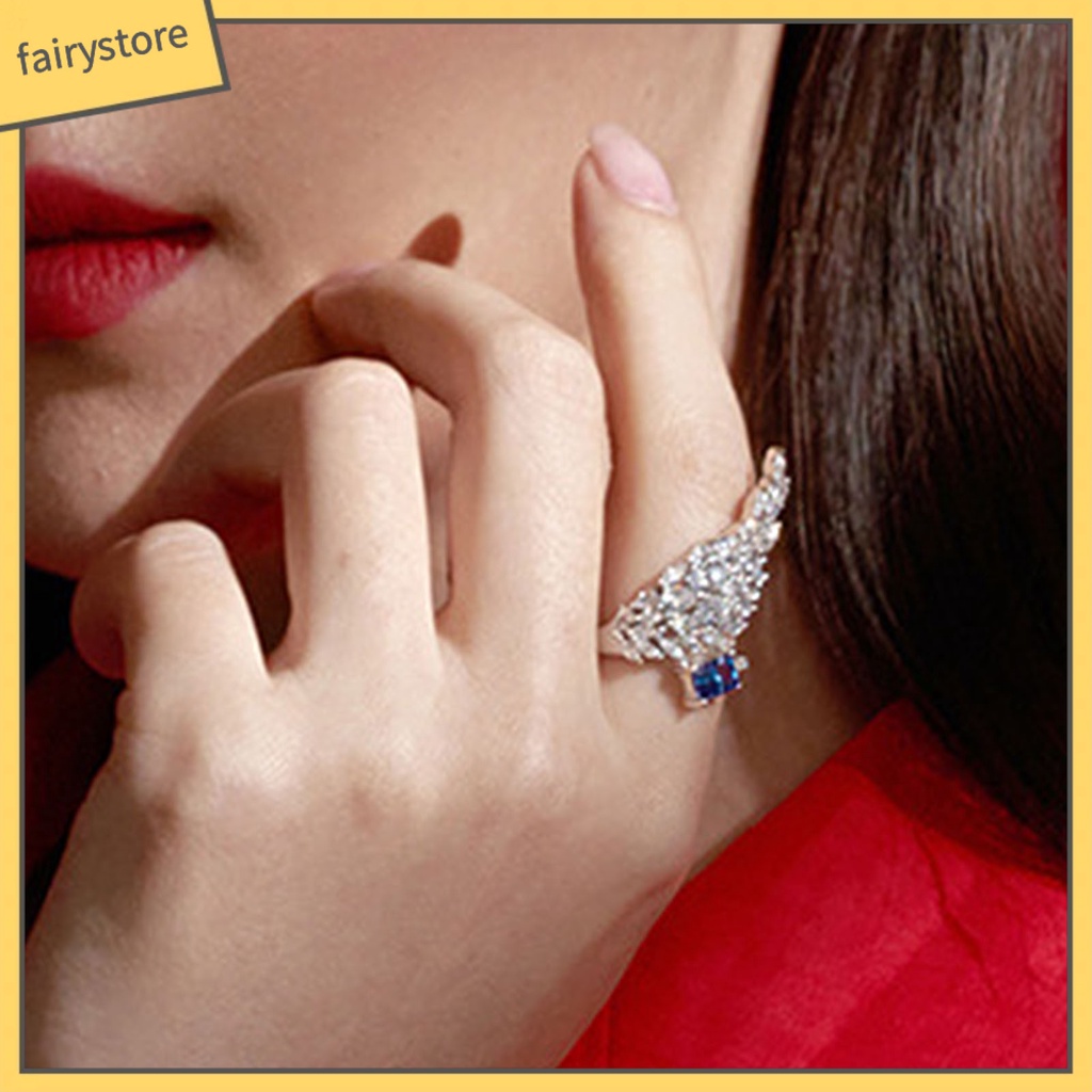 Bông Tai Hình Đôi Cánh Bất Đối Xứng Màu Sáng Tinh Tế Thời Trang Dự Tiệc