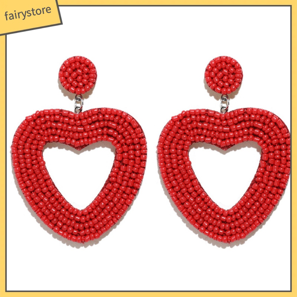 Bông Tai Hình Trái Tim Thời Trang Dành Cho Nữ