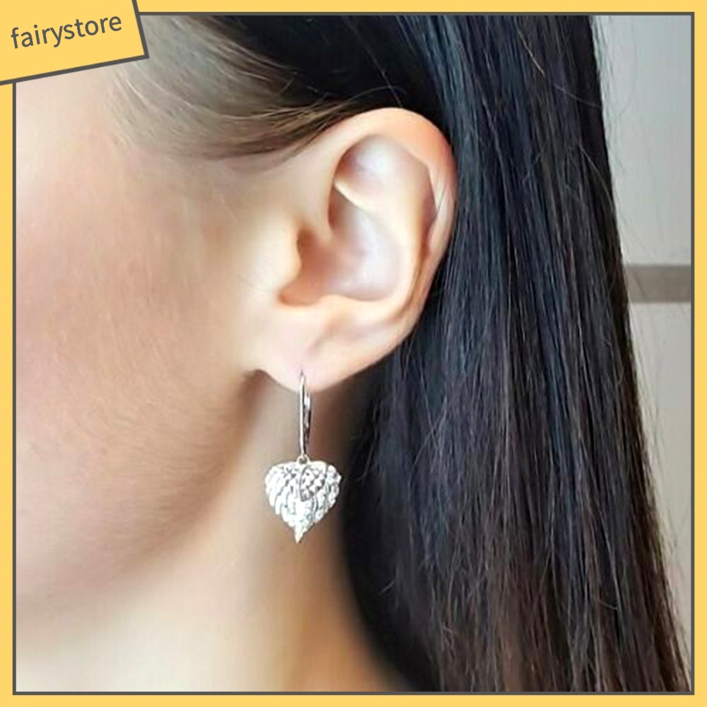 Bông Tai Hình Trái Tim Đính Đá Thời Trang Dành Cho Nữ