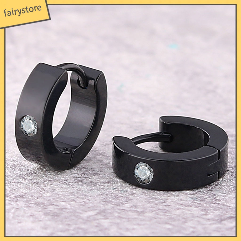 1 Bông Tai Nam Đính Đá Nhiều Hình Dạng Màu Sắc Phong Cách Gothic