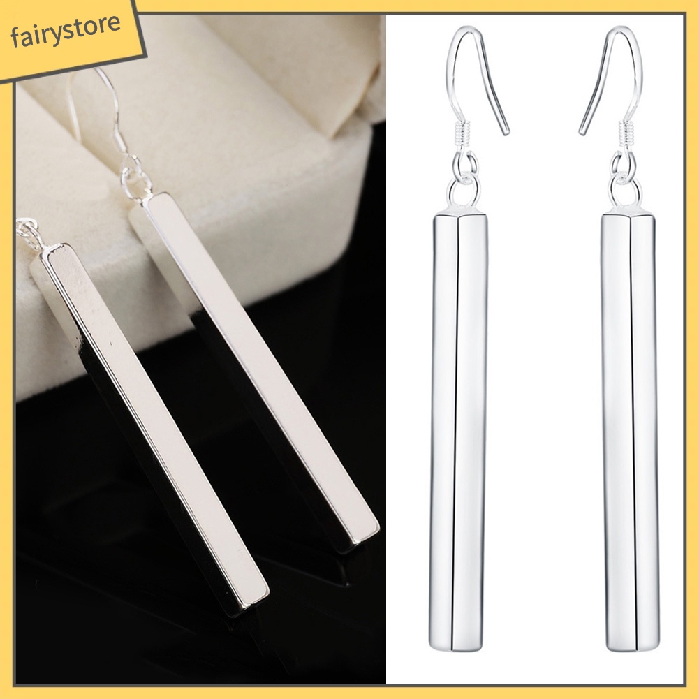 Bông Tai Mạ Bạc Dáng Dài Thời Trang Dành Cho Nữ