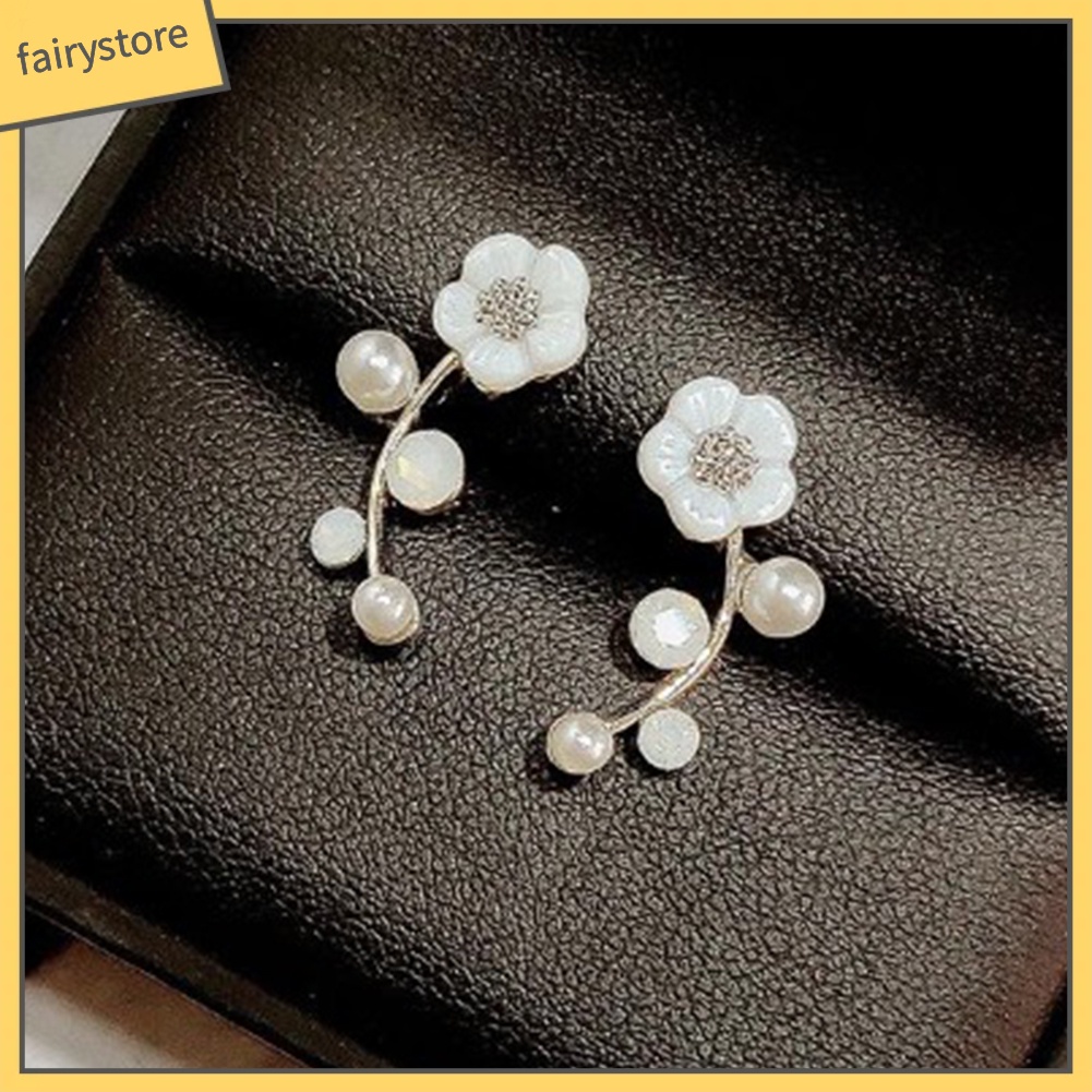 Khuyên Tai Dạng Kẹp Hình Hoa Lá Thanh Lịch Cho Nữ