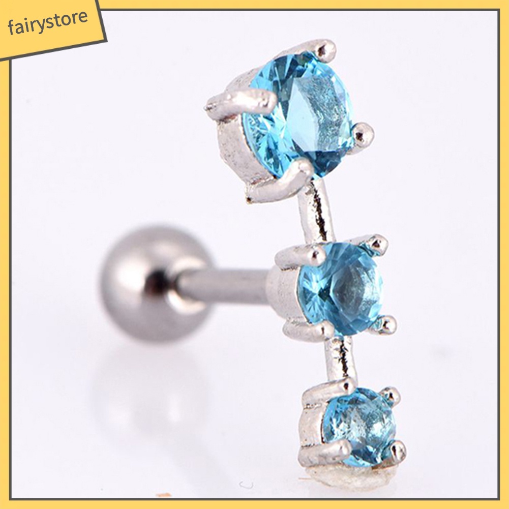 1 Khuyên Tai Thanh Tạ Đính Đá Zircon Thời Trang