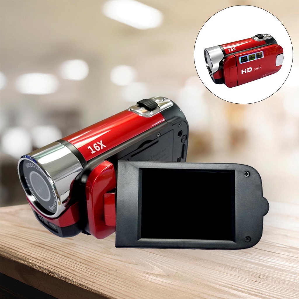 Máy Quay Phim Kĩ Thuật Số 1080PHD 2 7 "TFT LCD 16X Zoom US Màu Đen