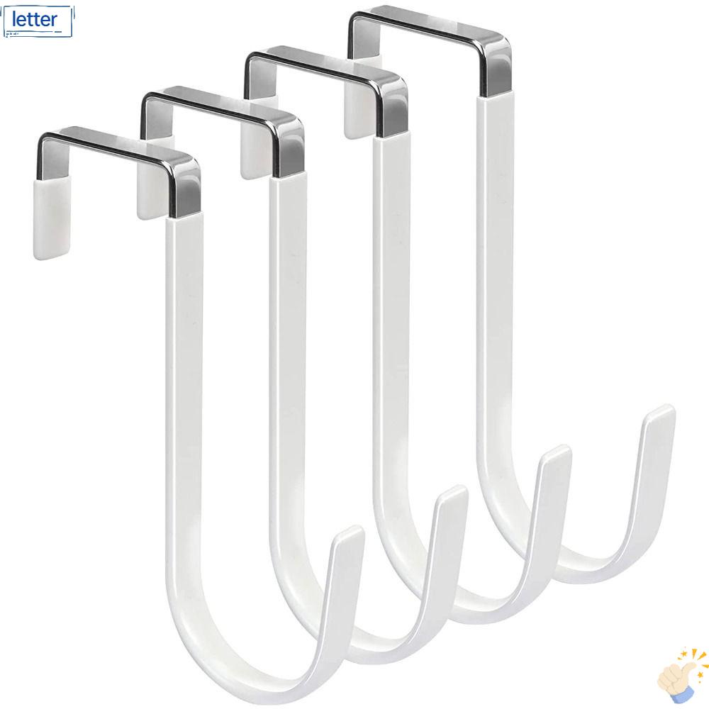 LET Bộ 4 Móc Treo Quần Áo / Mũ / Áo Khoác Bằng Cao Su Chống Trầy Xước Tiện Dụng
