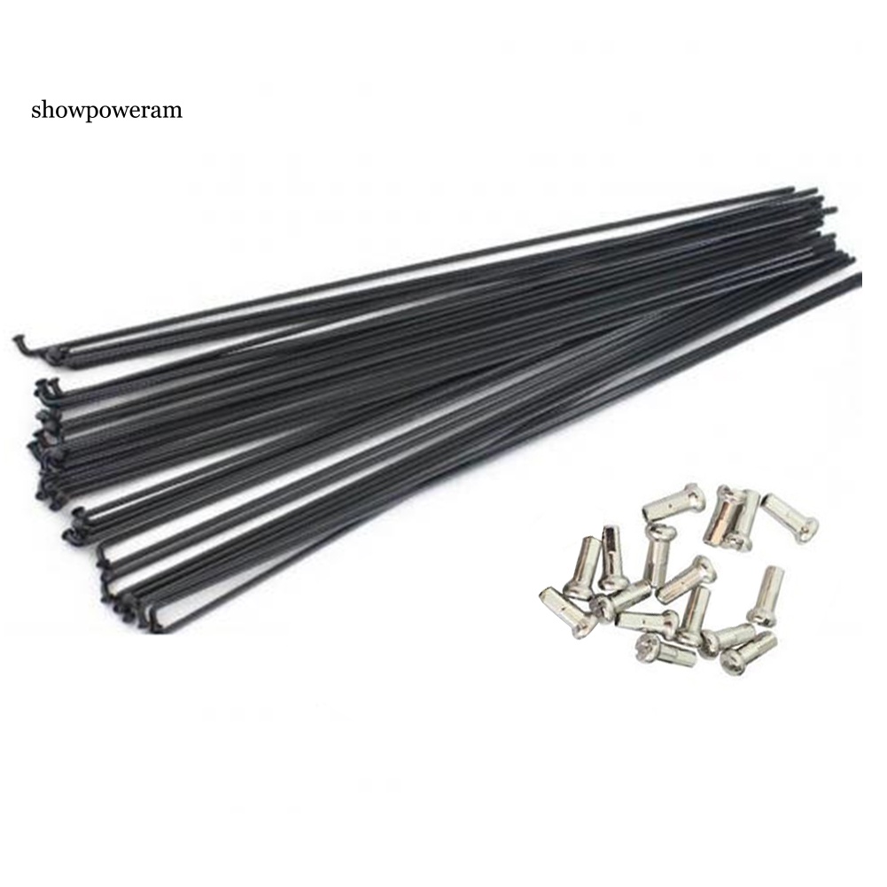 16 Cái Căm Xe Đạp Bằng Thép 251mm-269mm Kèm Nắp Đậy