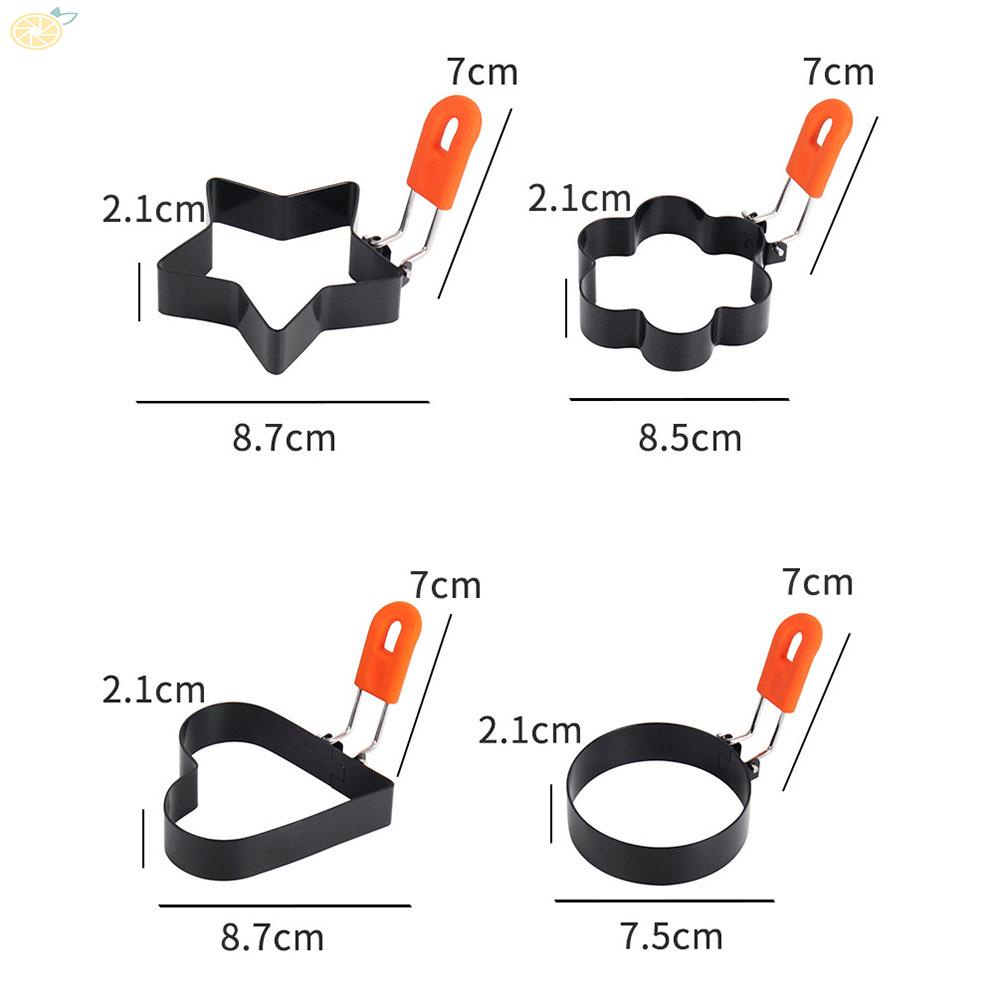 【VARSTR】Make Perfect Breakfast Without the Mess with These Stainless Steel Egg Rings Set of 4