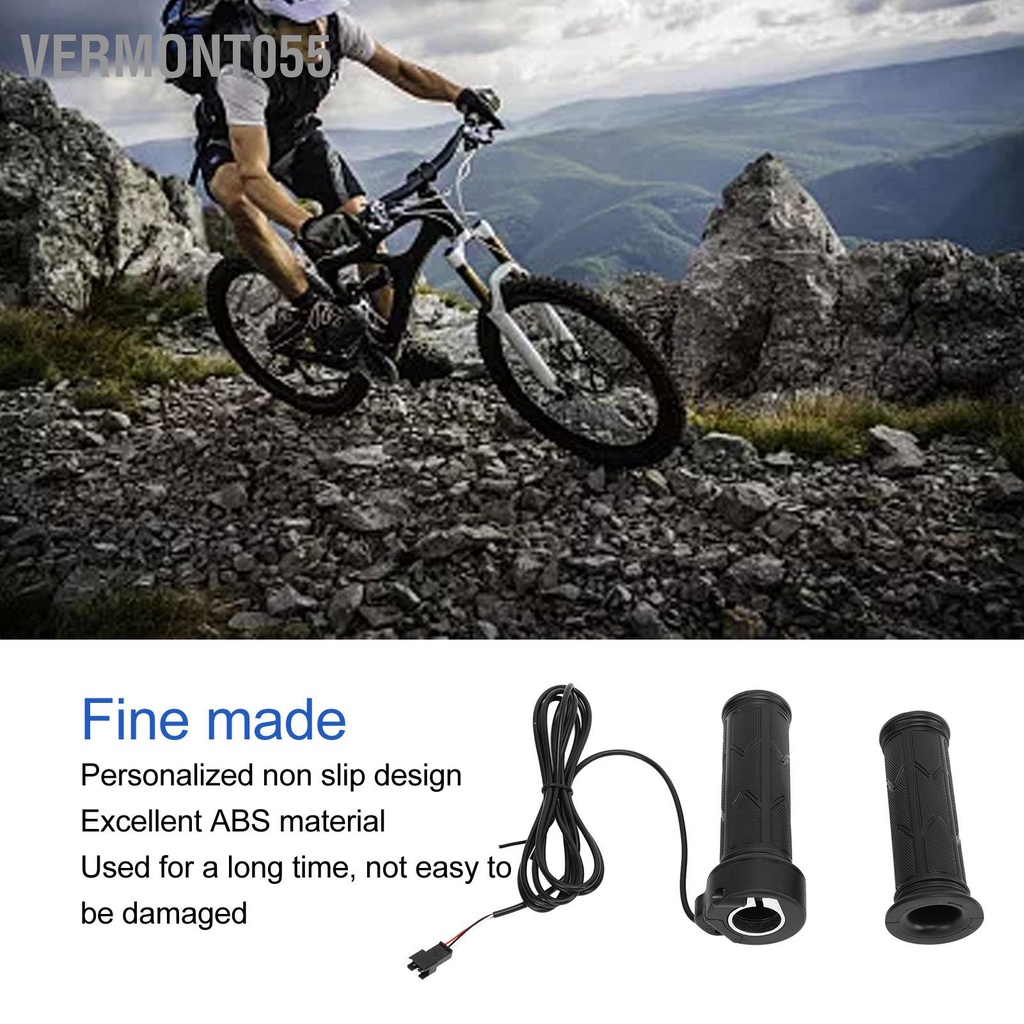 Vermont055 1 Cặp Tay Cầm Xe Đạp Điện Phụ Kiện Sửa Đổi Nguồn Pin Lithium