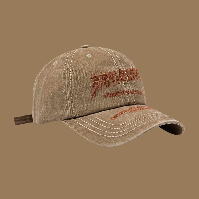 Mũ Lưỡi Trai Mềm Thêu Chữ Phong Cách Đường Phố Nhật Bản Cá Tính