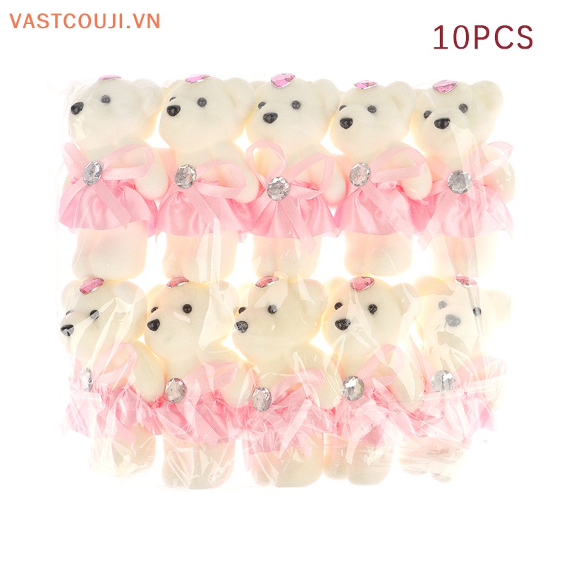 Set 10 Gấu Bông 12cm Trang Trí Tiệc Cưới / Sinh Nhật / Lễ Tốt Nghiệp