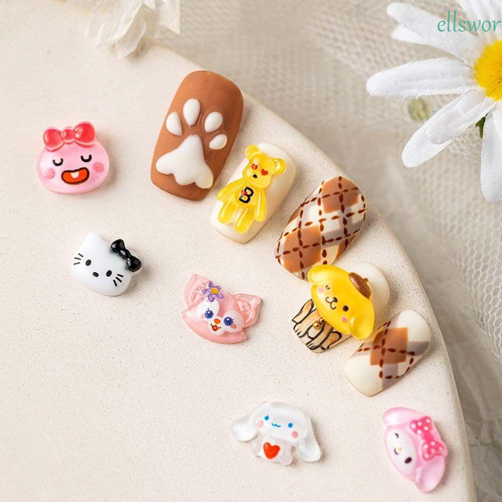 Phụ Kiện Trang Trí Móng Tay 3D Hình Động Vật Hoạt Hình Xinh Xắn