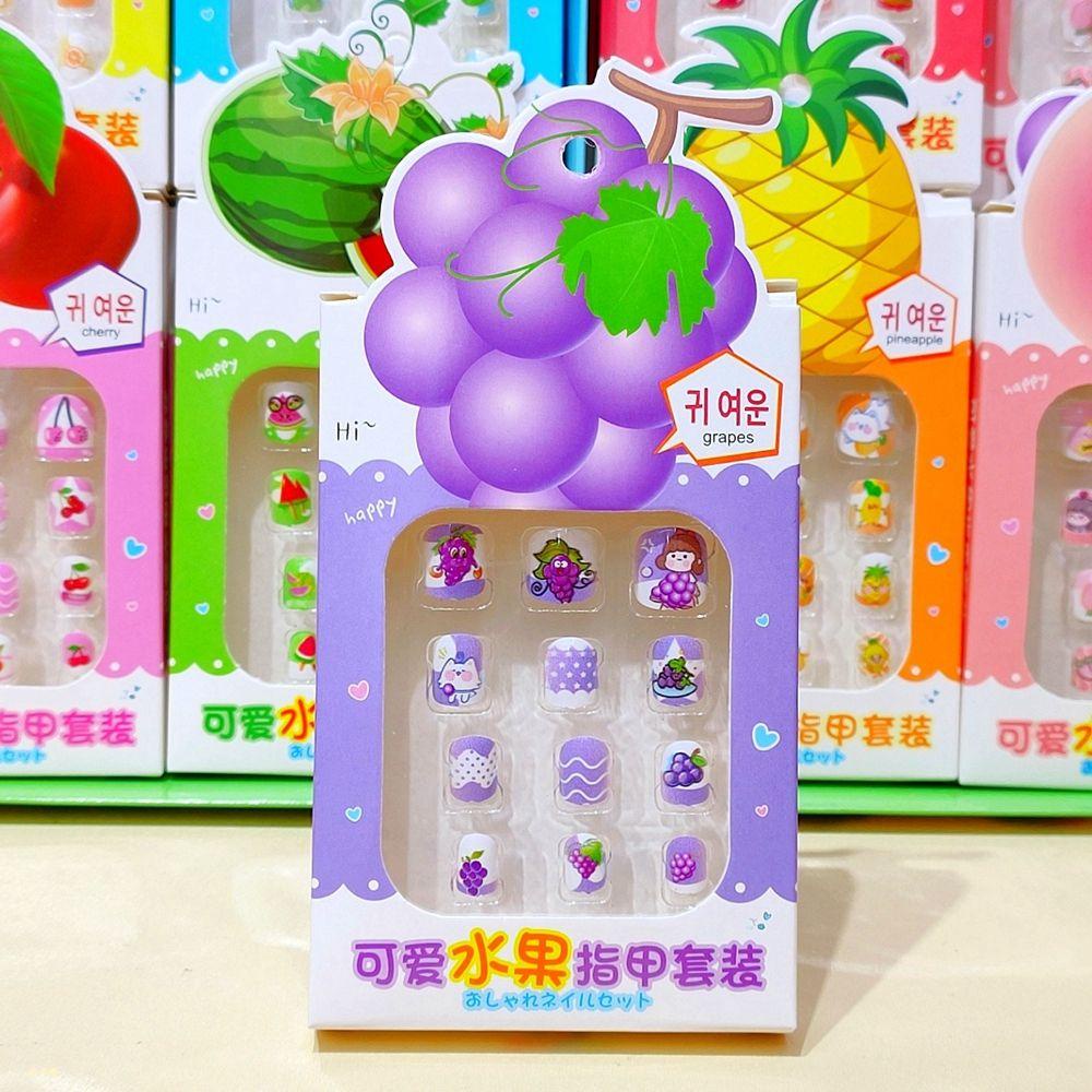 12 cái Móng Tay Giả Cho Trẻ Em Có Thể Đeo Được Làm Móng Tay Với Ngọc Trai Kim Cương