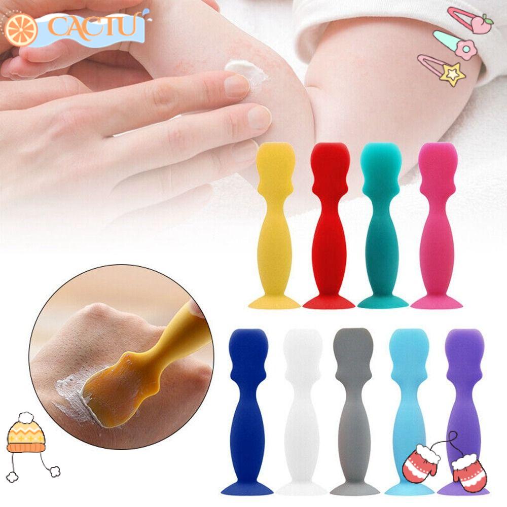 CACTU Bàn Chải Vệ Sinh Mông Có Giác Hút Bảo Vệ An Toàn Cho Bé