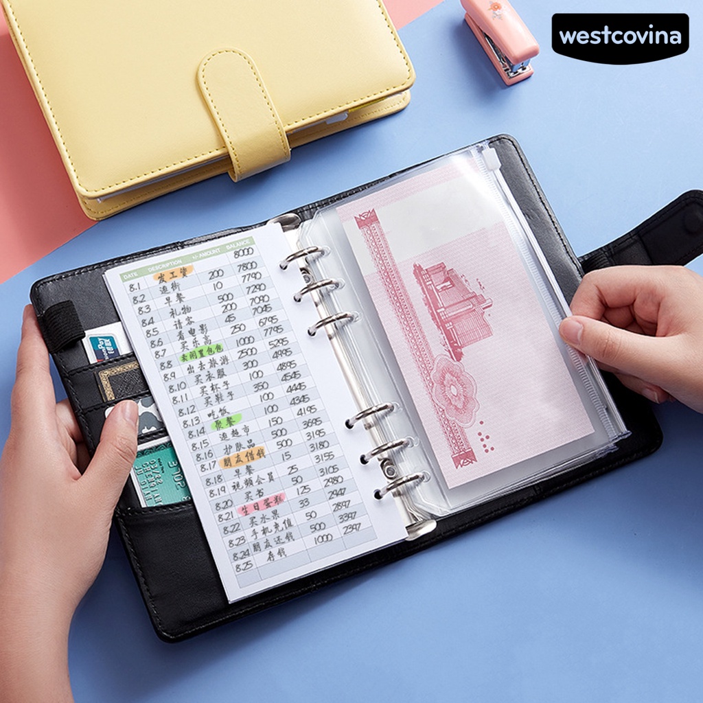 [WSTN] [WSTN]✎1 Bộ Sổ Tay Ghi Âm Đa Năng Có Khóa Kéo Tiện Dụng