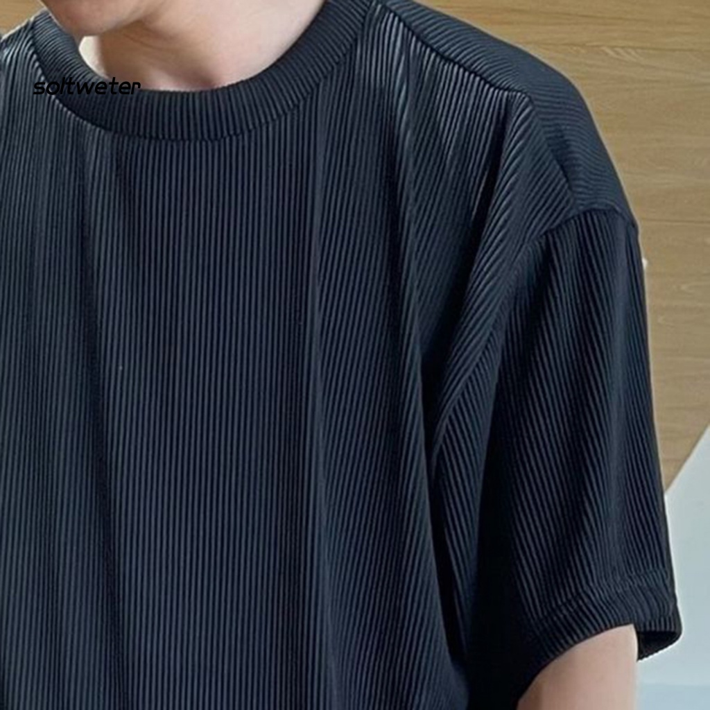 1 Bộ Áo Cổ Thuyền Màu Trơn Phối Quần Dài Dáng Rộng Thời Trang Mùa Hè Cho Văn Phòng