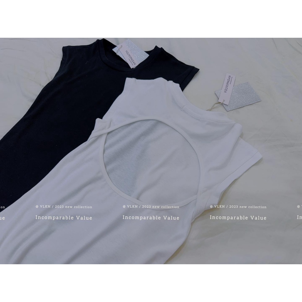 Áo tay liền khoét lưng