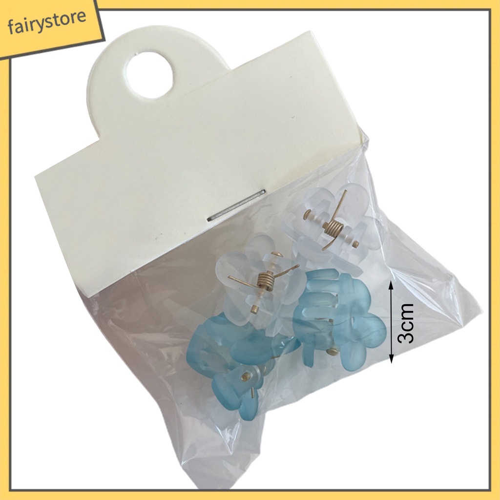 Bộ 4 Kẹp Tóc Hình Hoa Mini Xinh Xắn Cho Bé Gái