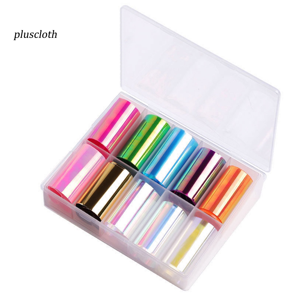 Giấy Bóng Kính Phối Màu Sắc Tươi Sáng Dùng Trang Trí Móng Nghệ Thuật Cho Nữ