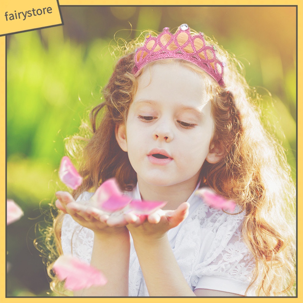 Cài Tóc Hình Vương Miện Đính Đá Lấp Lánh Dễ Thương Cho Bé Gái