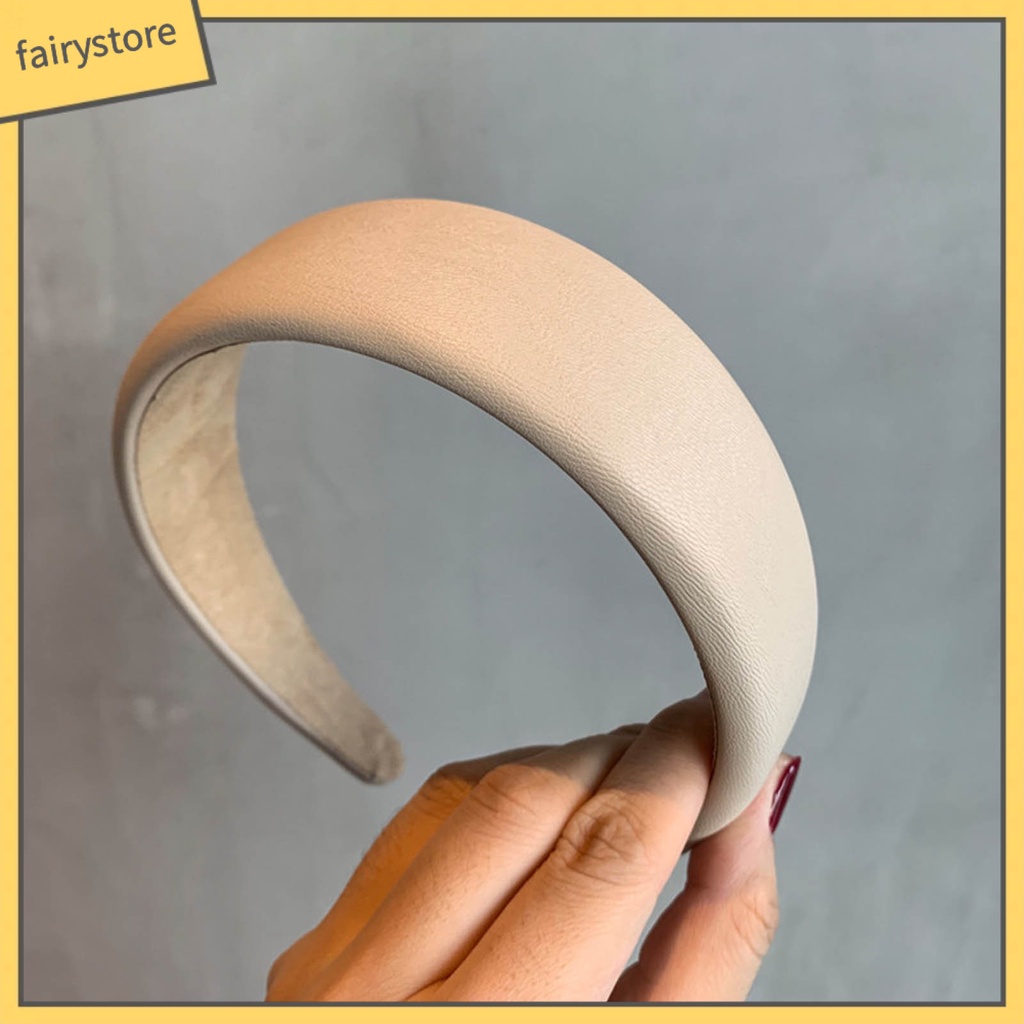 Băng Đô Cài Tóc Dày Dặn Màu Trơn Không Dễ Trượt Trọng Lượng Nhẹ Phong Cách Cổ Điển Cho Nữ