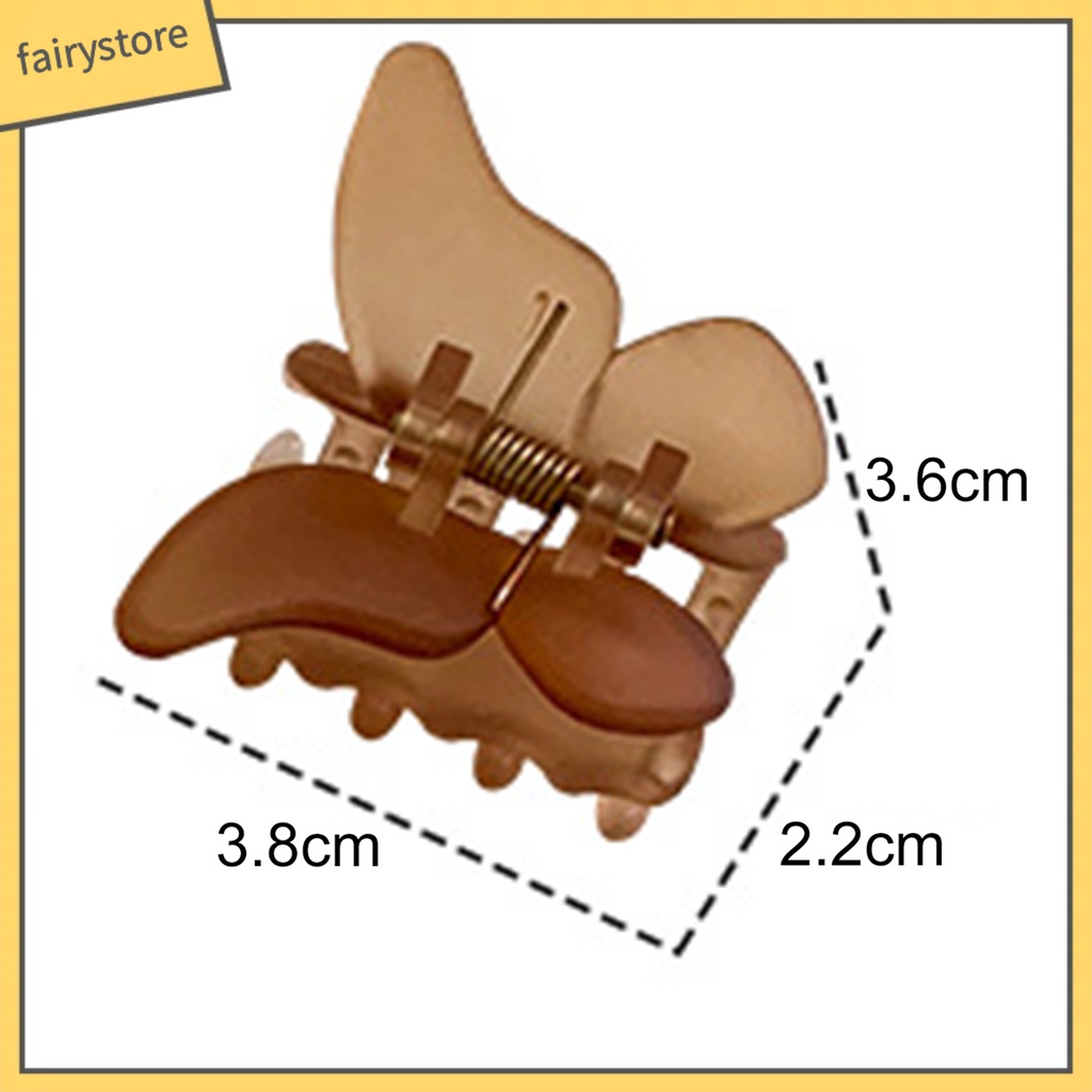 Kẹp Tóc Hình Bướm Bằng PC Chống Trượt Sáng Tạo Cho Nữ
