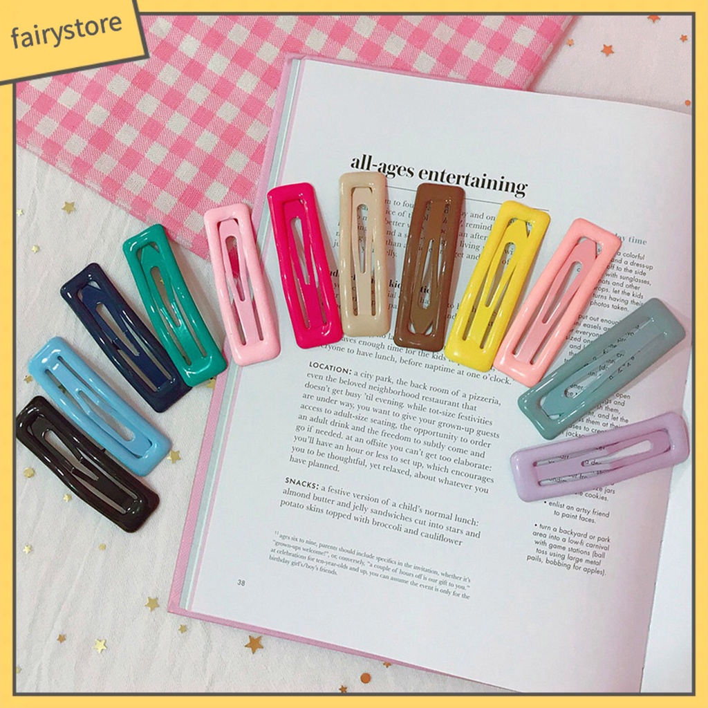 Kẹp Tóc Dạng Bấm Màu Kẹo Thời Trang Cho Nữ