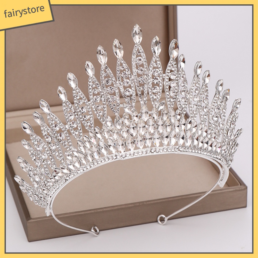 Băng Đô Cài Tóc Hình Vương Miện Đính Đá Sang Trọng Cho Nữ