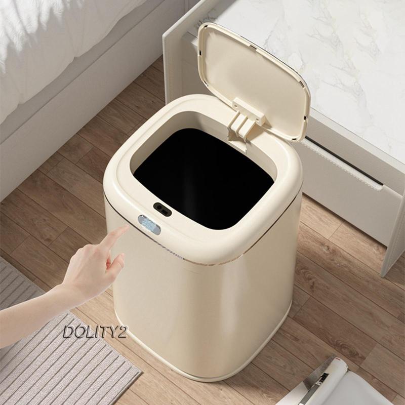 [Dolity2] Thùng Rác Không Cần Chạm Có Nắp Cho Nhà Vệ Sinh Gia Đình
