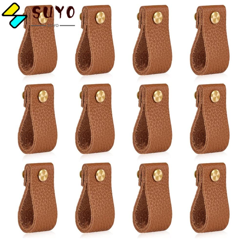 Núm Vặn Thay Thế Bằng Da SUYO|Phụ Kiện Trang Trí Bằng Đồng Thau Chất Lượng Cao