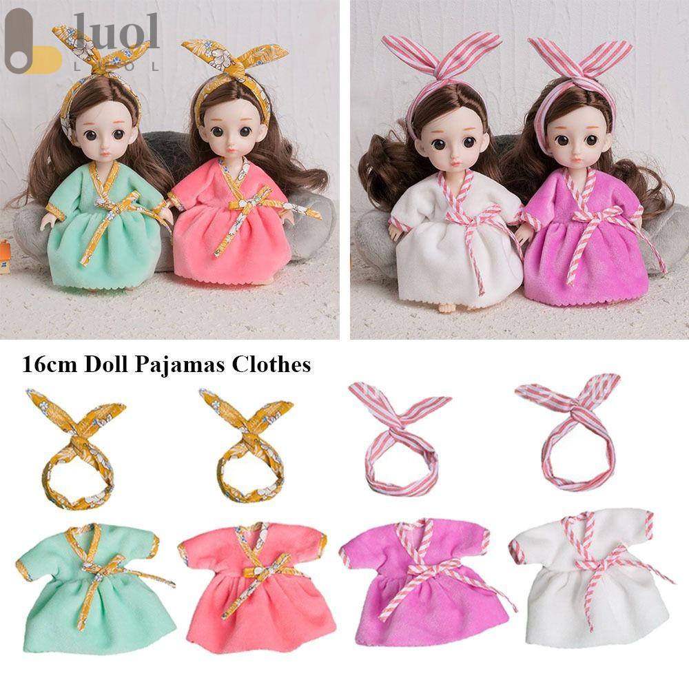 Bộ Đồ Ngủ Cotton 4 Màu Dễ Thương Dành Cho Búp Bê 1 / 12BJD
