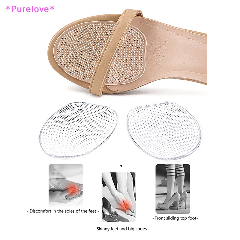 1 Cặp Miếng Lót Giày Cao Gót Chống Trượt Giảm Đau Tiện Lợi Mới